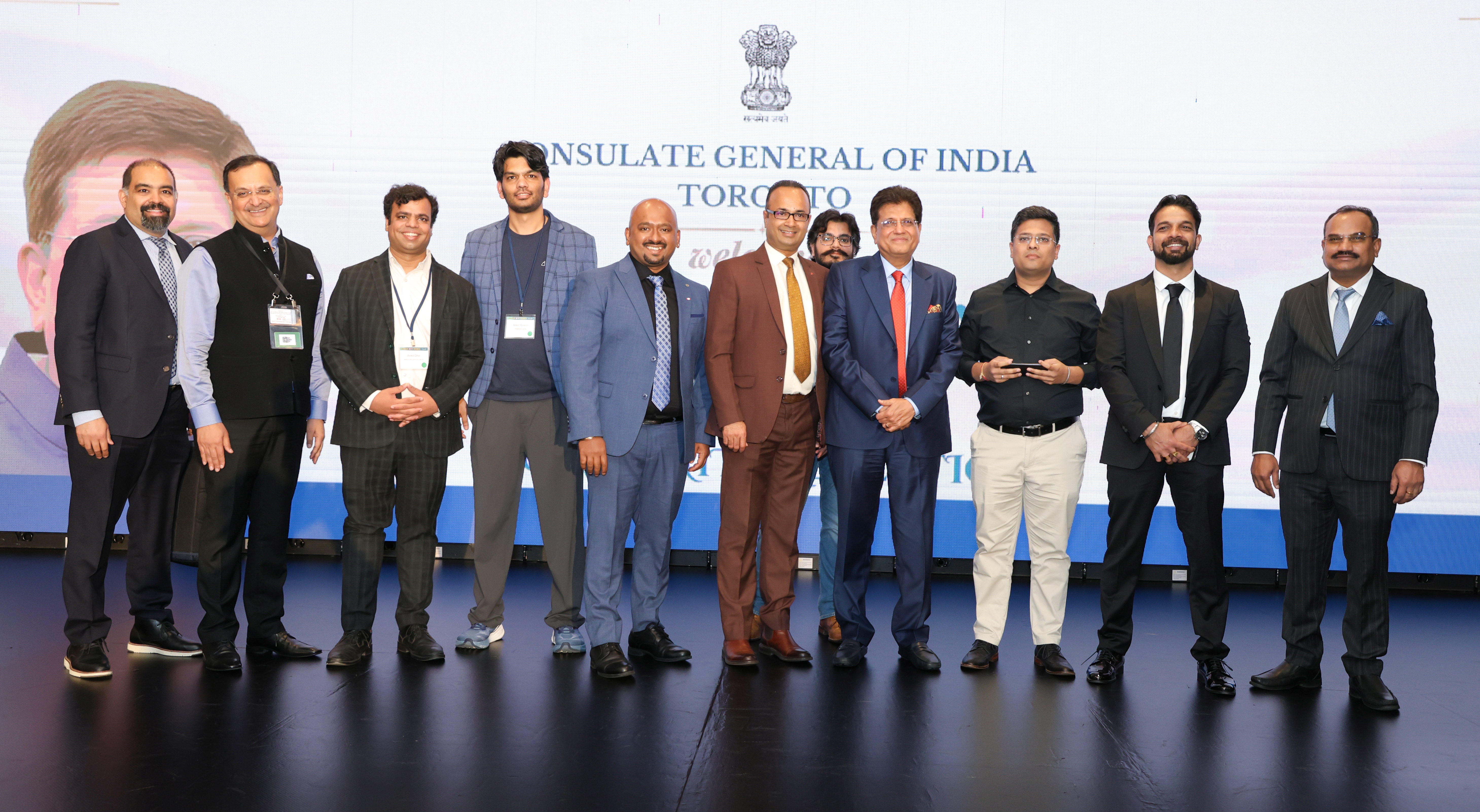 Indian delegation at the Consulate General of India in Toronto