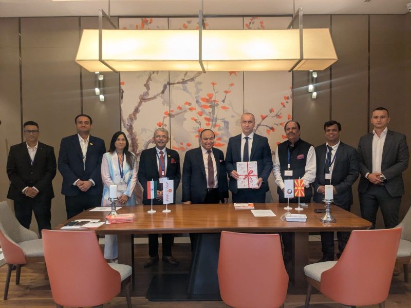ASSOCHAM signing a memorandum of understanding with the Macedonian Chambers of Commerce