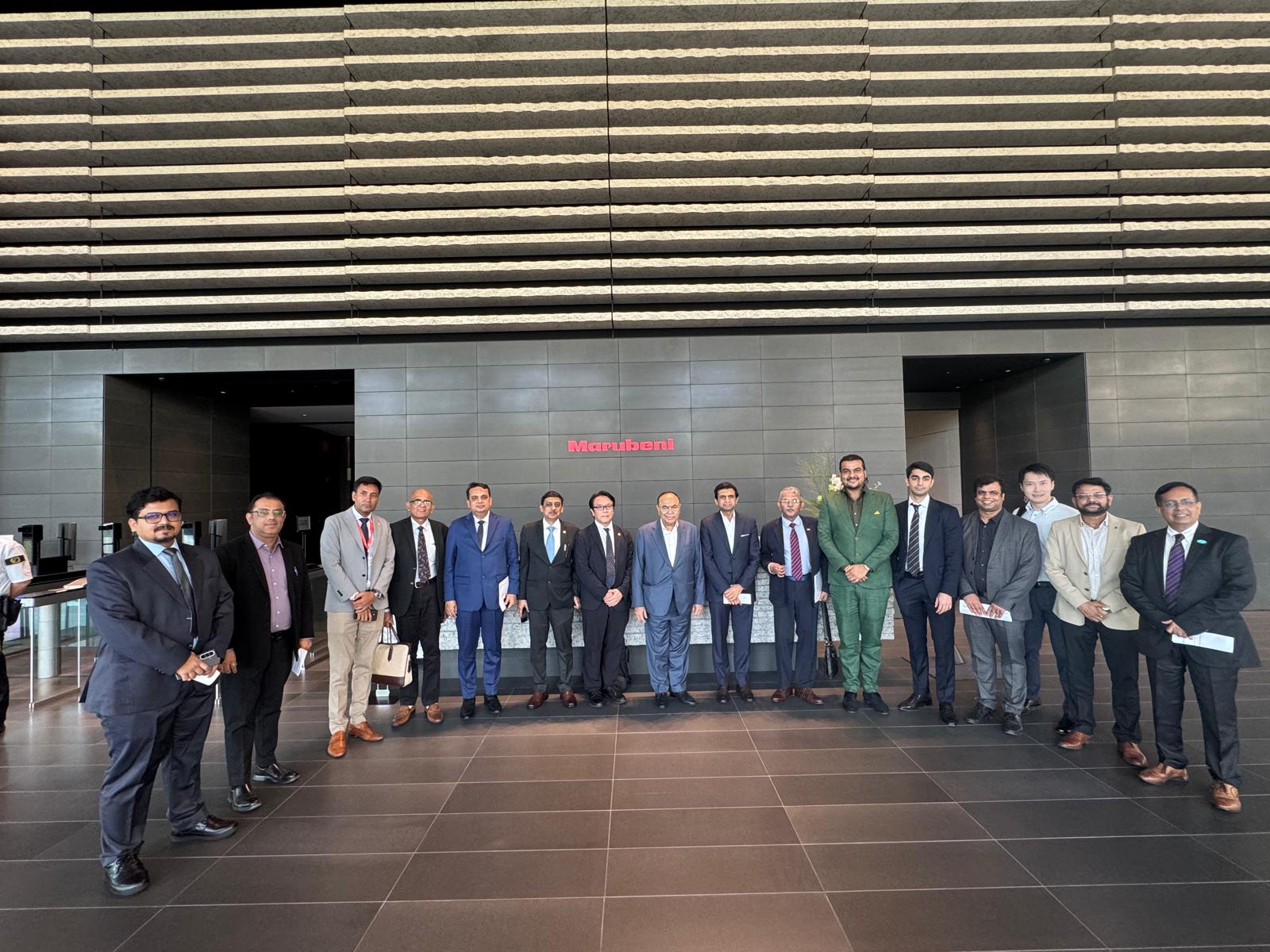The Indian delegation at Marubeni Corporation headquarters in Tokyo